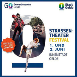 Straßentheater-Festival 1./2. Juni in Oelder Innenstadt